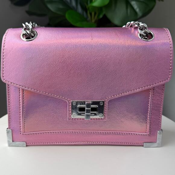 💎✨Authentic Kooples Emily Iridescent Leather Chain Bag - Picture 1 of 6